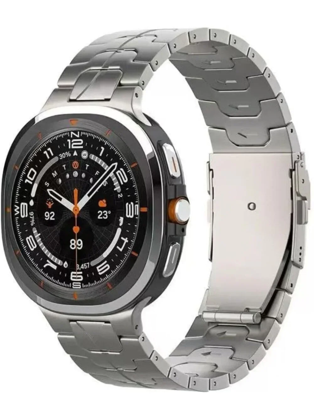Metal Titanium Band for Galaxy Watch Ultra 47mm - No Gap Replacement Strap